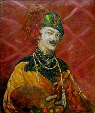 Crop - Jerome in Feather Hat 50%