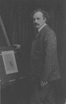 Young Jerome - Standing at Easel with Picture